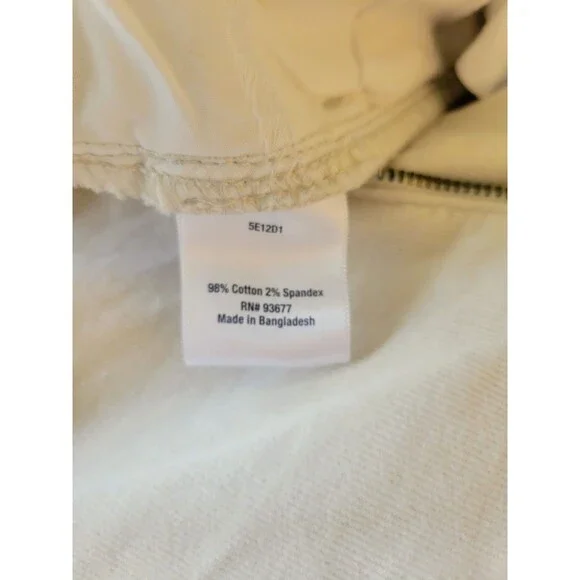 St. John's Bay Women's Straight Leg Corduroy Pants Size 20 Beige Cream NWT - Picture 6 of 7